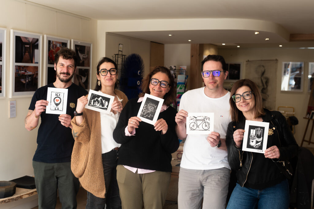 Les apprentis graveur deviennent imagiers d'un jour chez Atelier Atelier à Remiremont